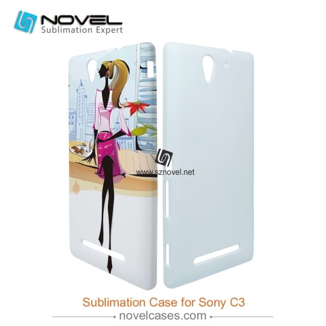 3D Sublimation Plastic Phone Case for Sony Xperia C3