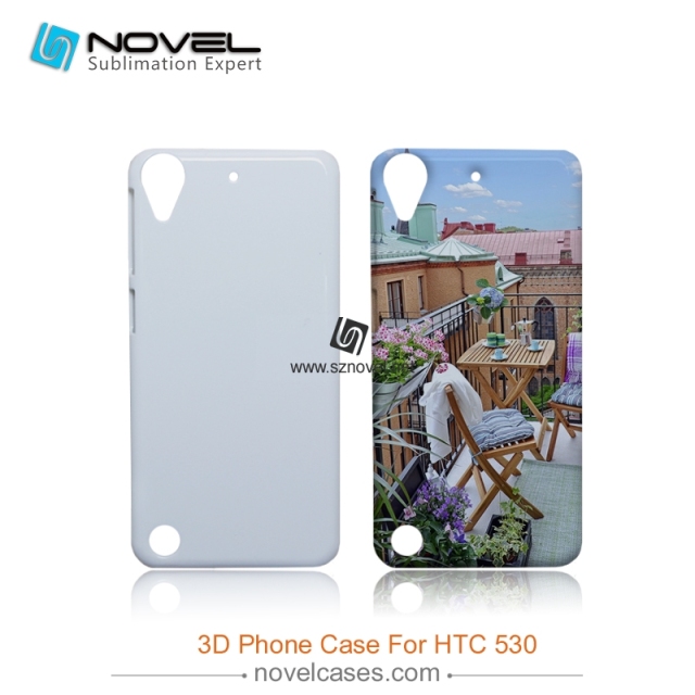 For HTC Desire 530 Blank 3D Sublimation Plastic Phone Case