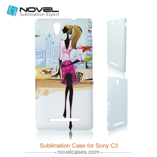 3D Sublimation Plastic Phone Case for Sony Xperia C3