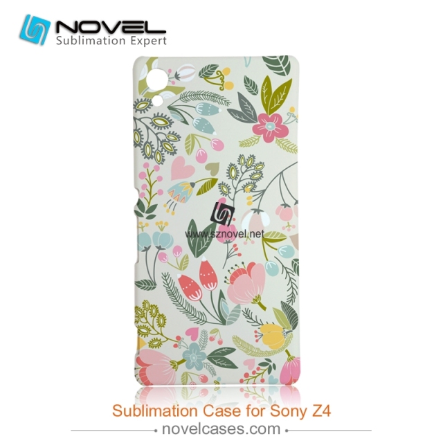 3D Sublimation Plastic Phone Case for Sony Xperia Z4/Z3 Plus
