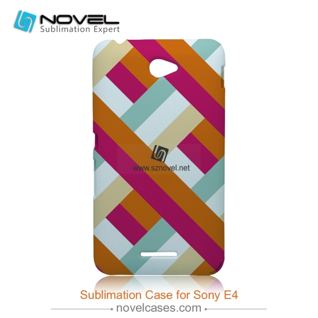 3D Sublimation Plastic Phone Case for Sony Xperia E4