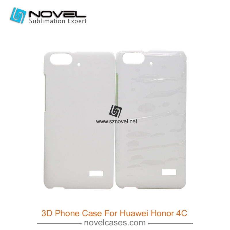 For Honor 4C/C8818 Sublimation 3D Blank Plastic Phone Case