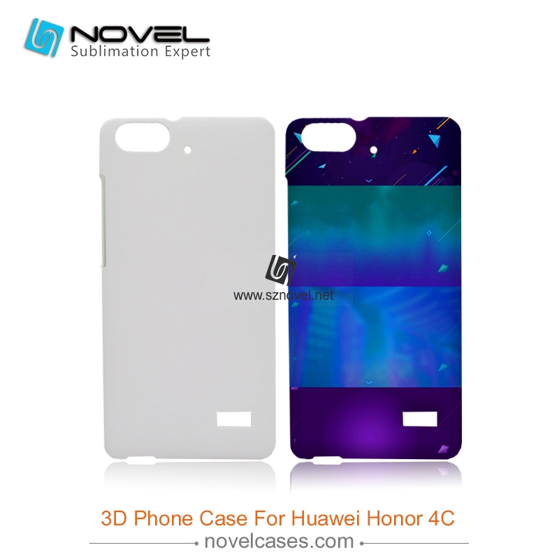 For Honor 4C/C8818 Sublimation 3D Blank Plastic Phone Case