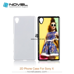 2D plastic sublimation phone cover  for sony x