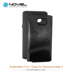 For Galaxy Note 5 Sublimation 2D Blank 2 in 1 Phone Case