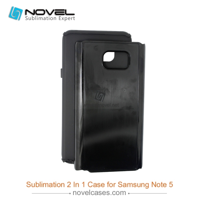 For Galaxy Note 5 Sublimation 2D Blank 2 in 1 Phone Case