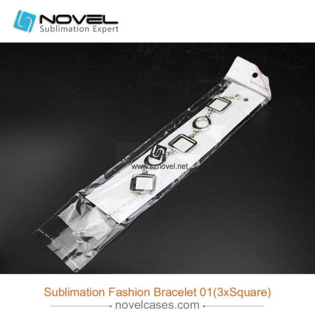 fashionable Sublimation bracelet, Squre Shape