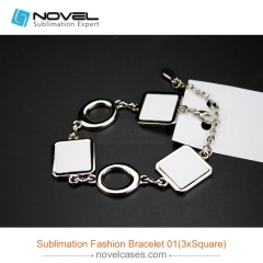 fashionable Sublimation bracelet, Squre Shape