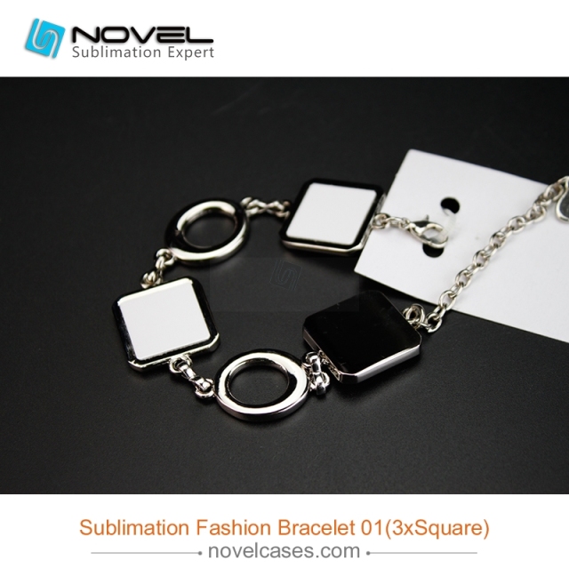 fashionable Sublimation bracelet, Squre Shape