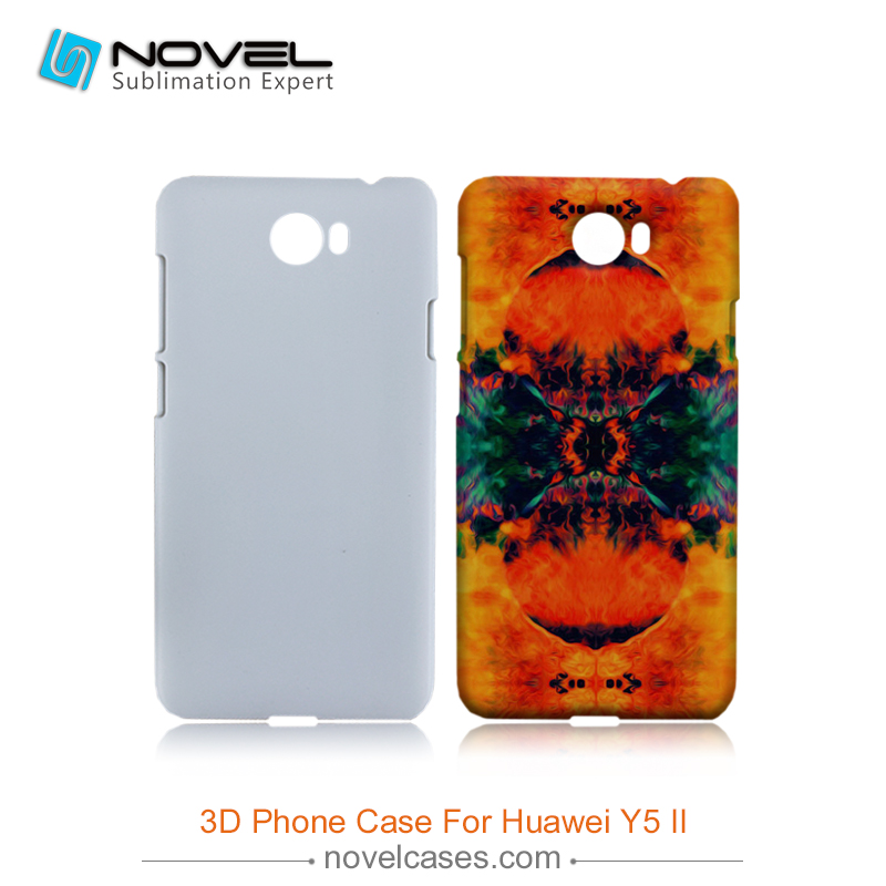 For Huawei Y5 II Blank Sublimation 3D Plastic Phone Case Cover