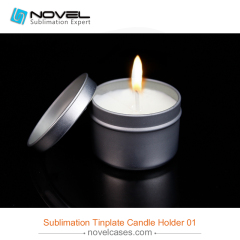 Custom Design Sublimation Tinplate  Candle Holder 01