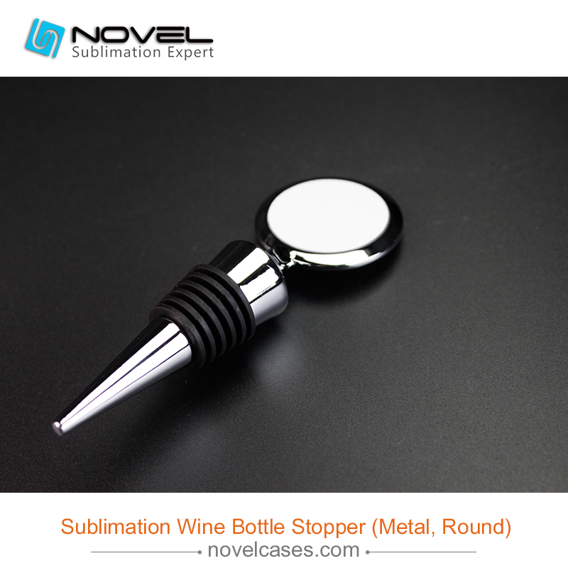 Sublimation Wine Bottle Stopper,Round Shape