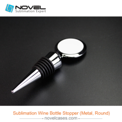 Sublimation Wine Bottle Stopper,Round Shape