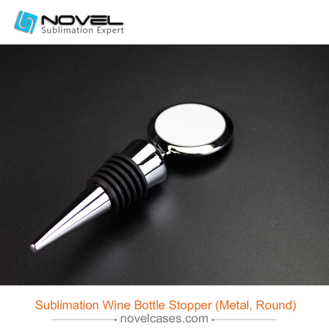 Sublimation Wine Bottle Stopper,Round Shape
