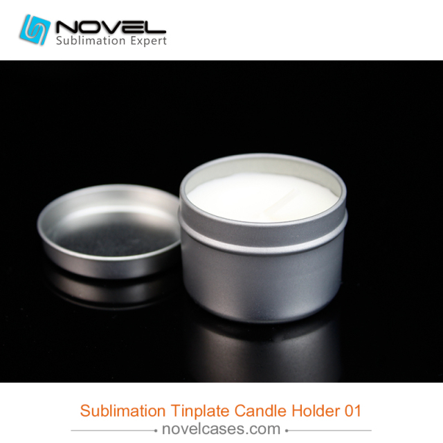 Custom Design Sublimation Tinplate  Candle Holder 01