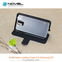 For Sam galaxy S5 sublimation pu leather phone cover