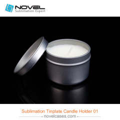 Custom Design Sublimation Tinplate  Candle Holder 01