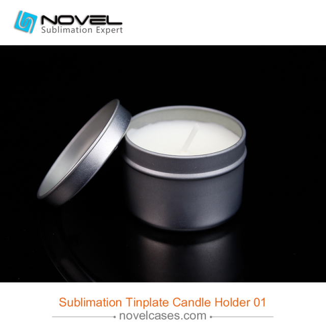 Custom Design Sublimation Tinplate  Candle Holder 01