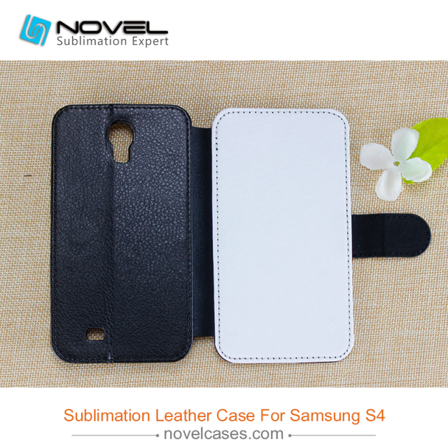for Sam galaxy S4 sublimation pu leather phone cover