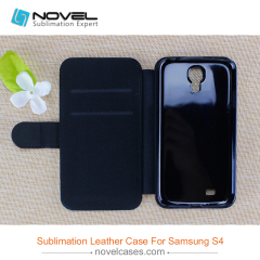 for Sam galaxy S4 sublimation pu leather phone cover