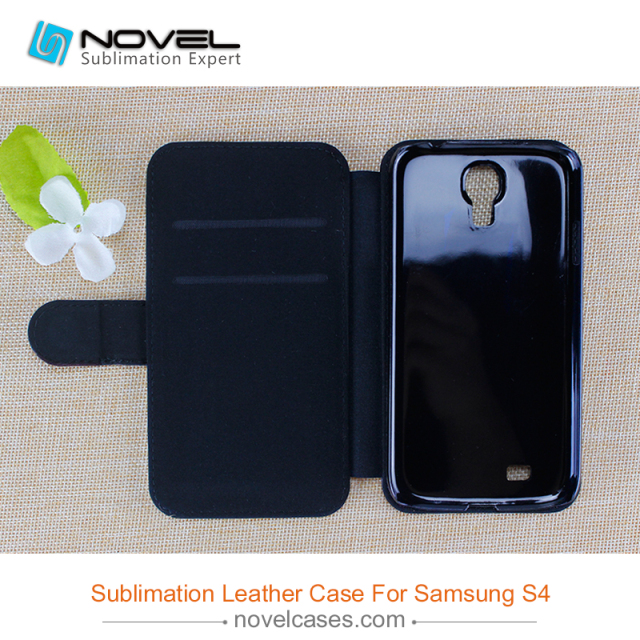 for Sam galaxy S4 sublimation pu leather phone cover
