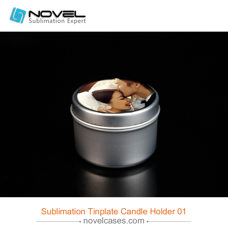 Custom Design Sublimation Tinplate  Candle Holder 01