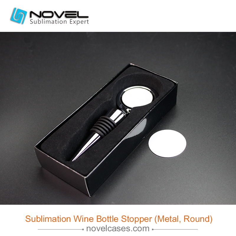 Sublimation Wine Bottle Stopper,Round Shape