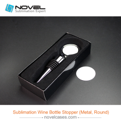 Sublimation Wine Bottle Stopper,Round Shape