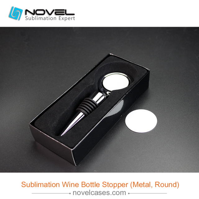 Sublimation Wine Bottle Stopper,Round Shape