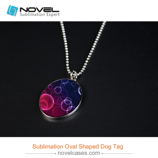 Sublimation Dog Tag, Oval shape