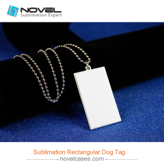 Sublimation Dog Tag, Rectangular Shape
