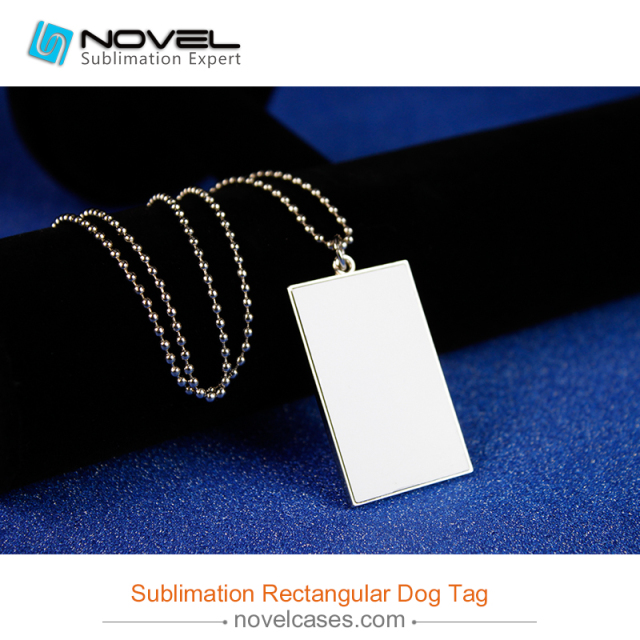 Sublimation Dog Tag, Rectangular Shape