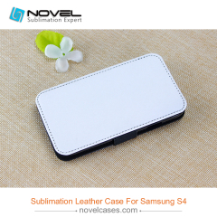 for Sam galaxy S4 sublimation pu leather phone cover