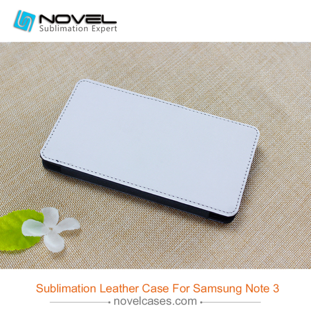 for Sam galaxy note 3  sublimation pu leather phone cover with function of standing