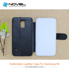 For Sam galaxy S5 sublimation pu leather phone cover