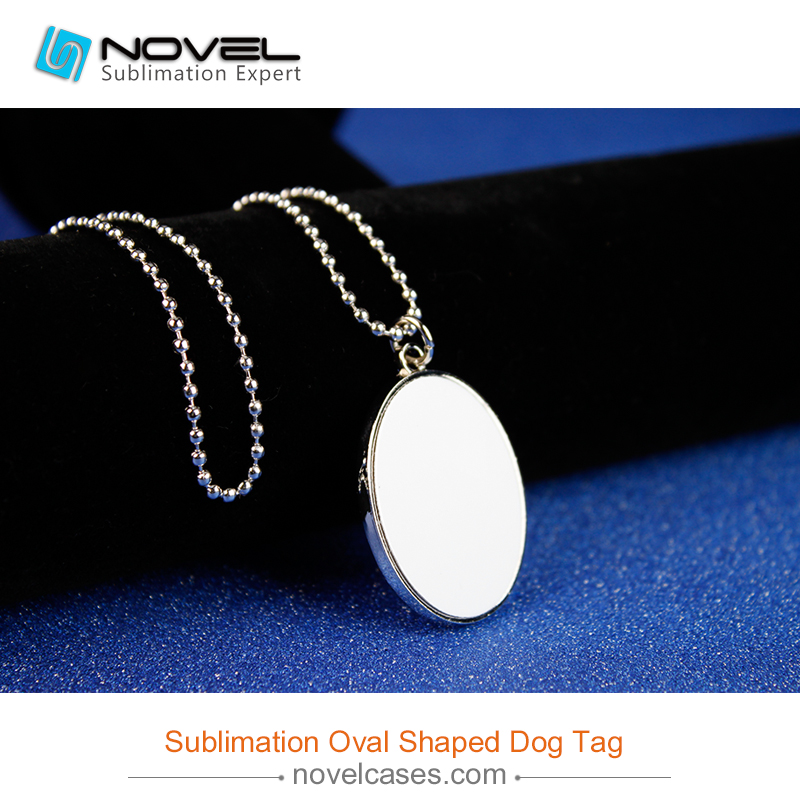 Sublimation Dog Tag, Oval shape
