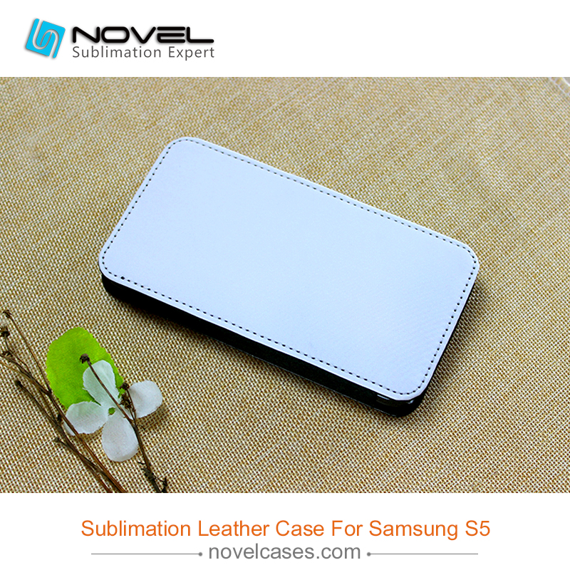 For Sam galaxy S5 sublimation pu leather phone cover