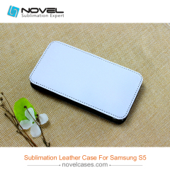 For Sam galaxy S5 sublimation pu leather phone cover