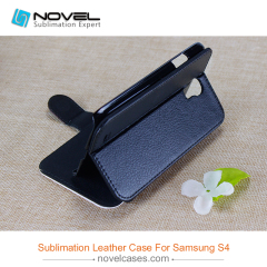 for Sam galaxy S4 sublimation pu leather phone cover