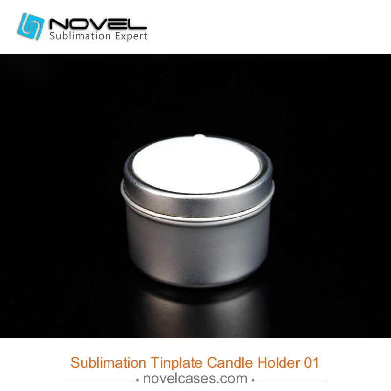 Custom Design Sublimation Tinplate  Candle Holder 01