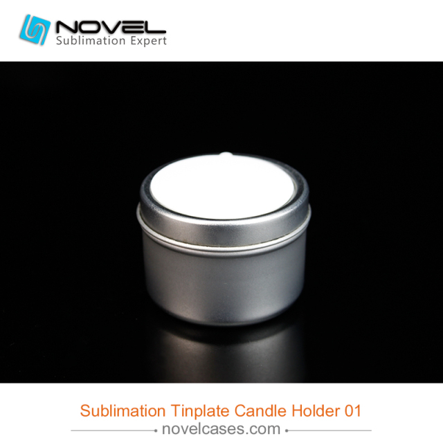 Custom Design Sublimation Tinplate  Candle Holder 01