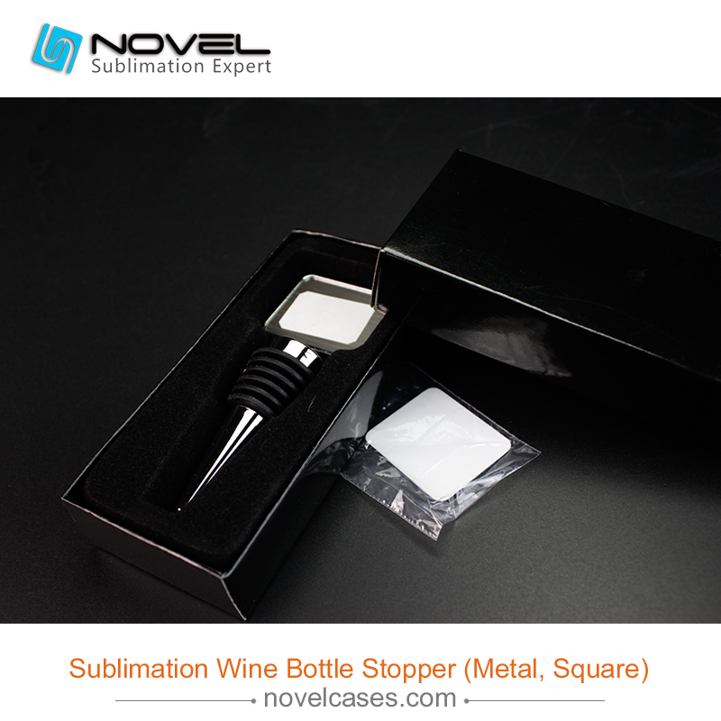 Sublimation Wine Bottle Stopper,Squre Shape