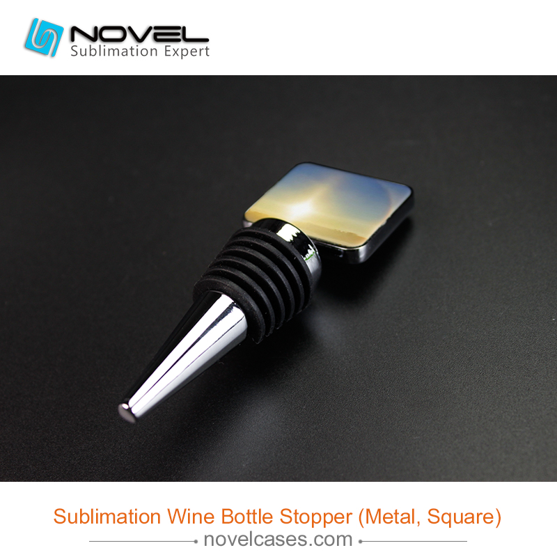 Sublimation Wine Bottle Stopper,Squre Shape
