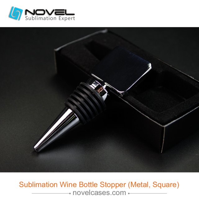 Sublimation Wine Bottle Stopper,Squre Shape