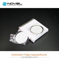Sublimation Fridge Magnets, Round Shape