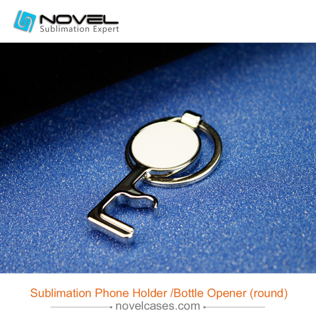 Sublimation phone holder Bottle Opener, Round Shape
