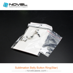 Sublimation Belly Bottom Ring, Star Shape