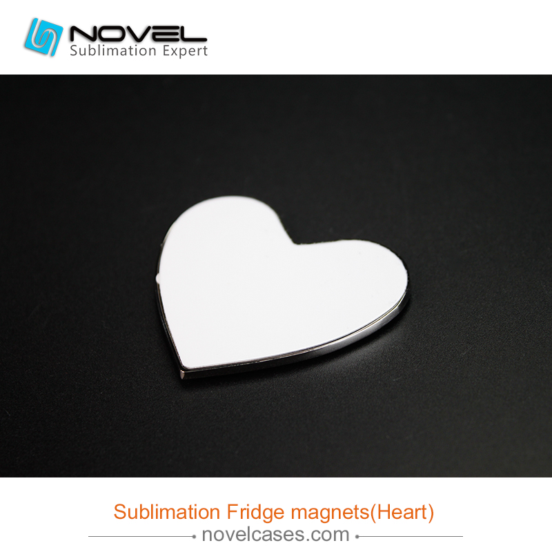 Sublimation Fridge Magnets, heart Shape