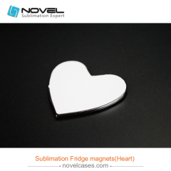 Sublimation Fridge Magnets, heart Shape