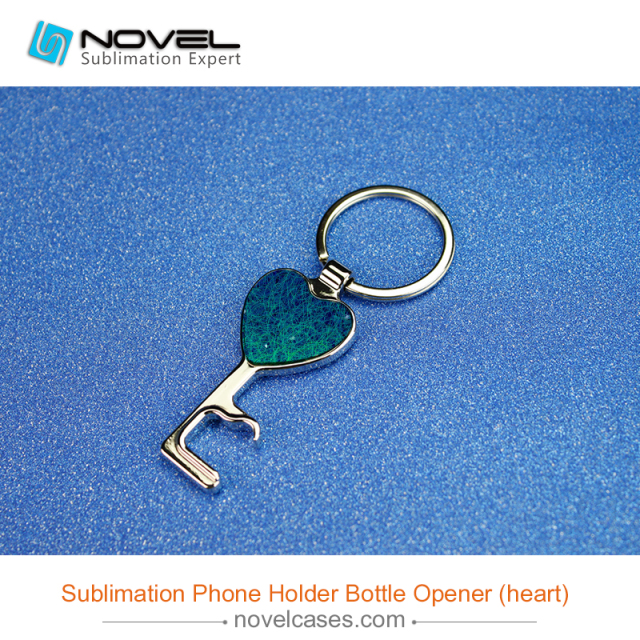 Sublimation phone holder Bottle Opener, Heart Shape